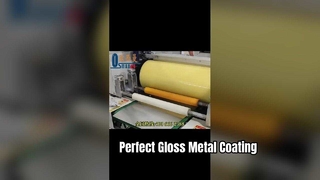 Hoogglanzende metalen plaatrolcoatingmachine